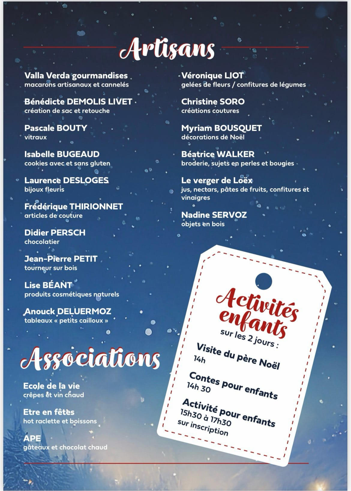 Affiche Noël Etrembières 2