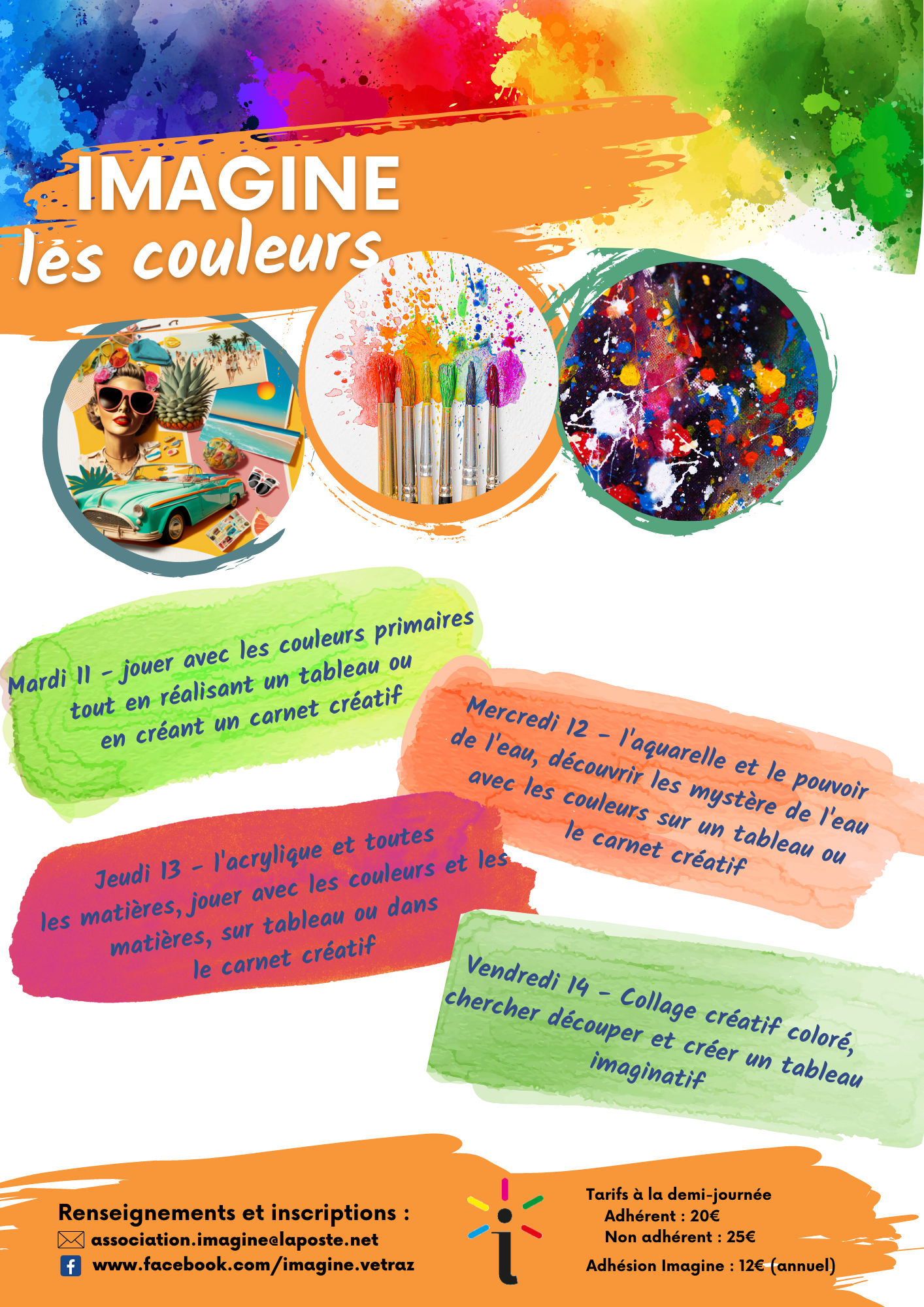 Imagine les couleurs - Description des ateliers